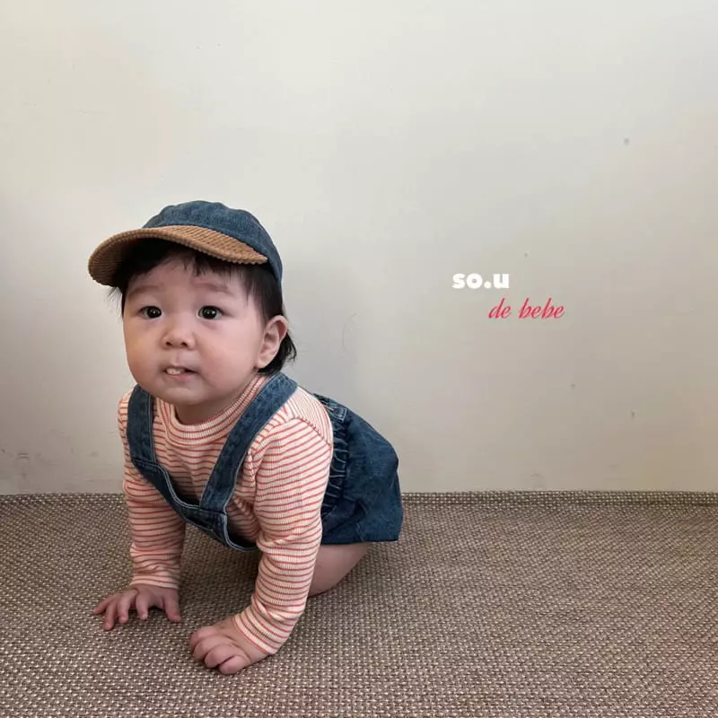 So U - Korean Baby Fashion - #babyfashion - Bebe Stripe Tee - 4
