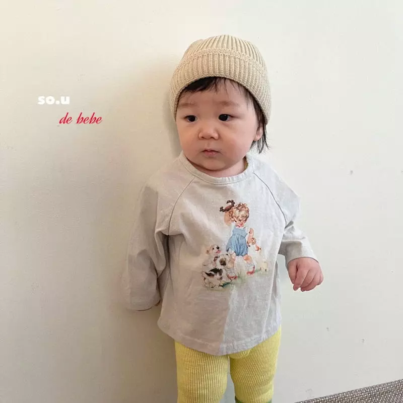 So U - Korean Baby Fashion - #babyfever - Bebe Tambourine Tee - 2