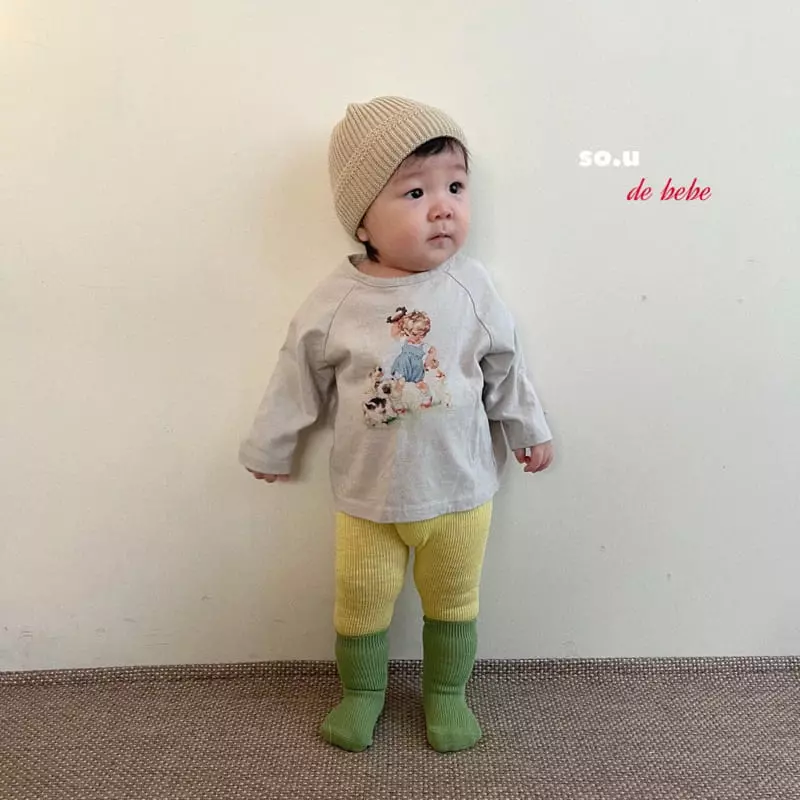 So U - Korean Baby Fashion - #babygirlfashion - Bebe Tambourine Tee - 3