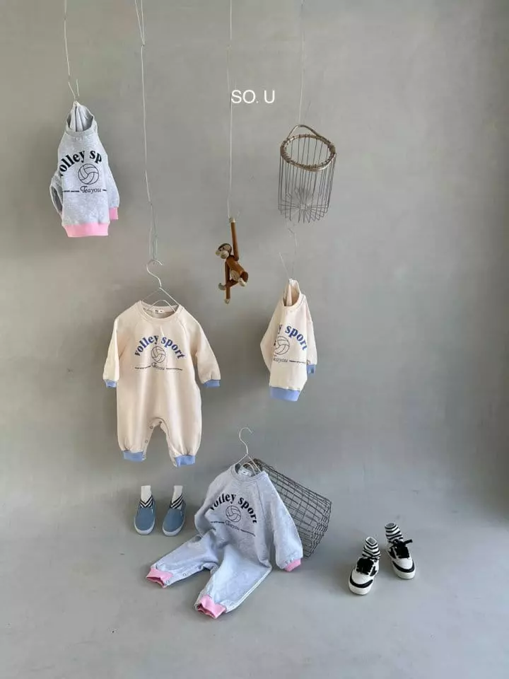 So U - Korean Baby Fashion - #babygirlfashion - Volleyball Bodysuit - 5
