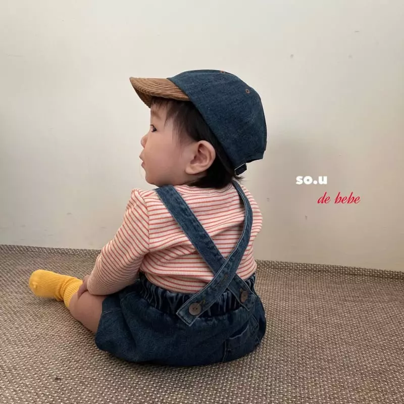 So U - Korean Baby Fashion - #babylifestyle - Denim Bloomer - 5