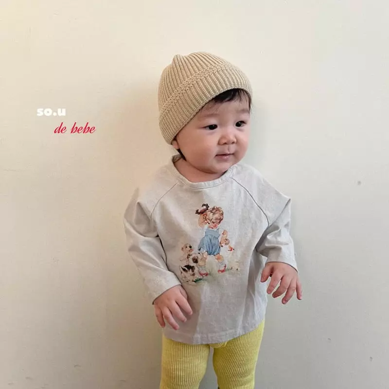 So U - Korean Baby Fashion - #babygirlfashion - Bebe Tambourine Tee - 4