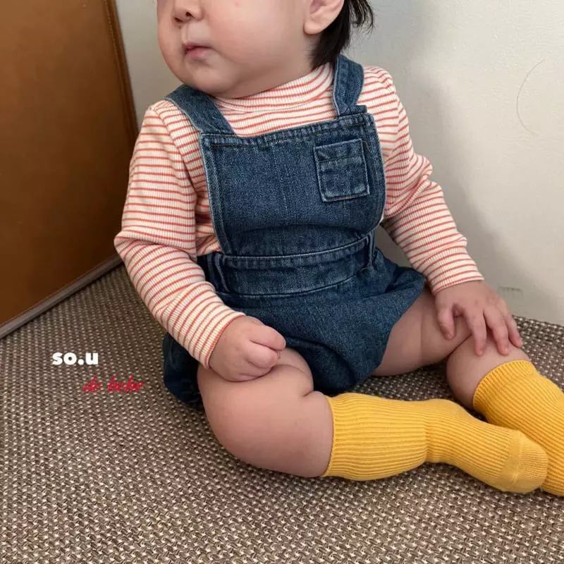 So U - Korean Baby Fashion - #babyoninstagram - Denim Bloomer - 6