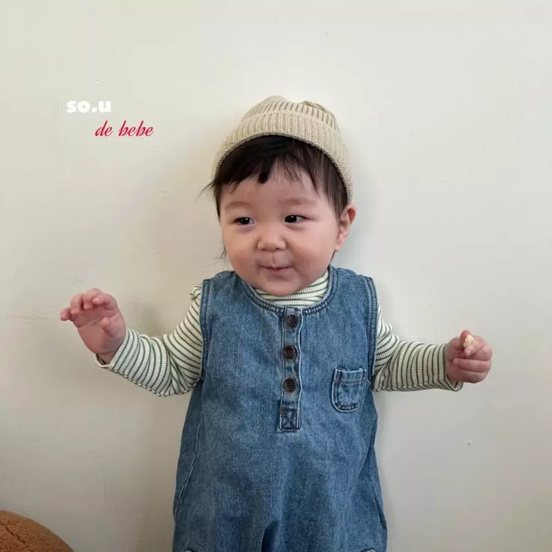 So U - Korean Baby Fashion - #babyootd - Bebe Stripe Tee - 8