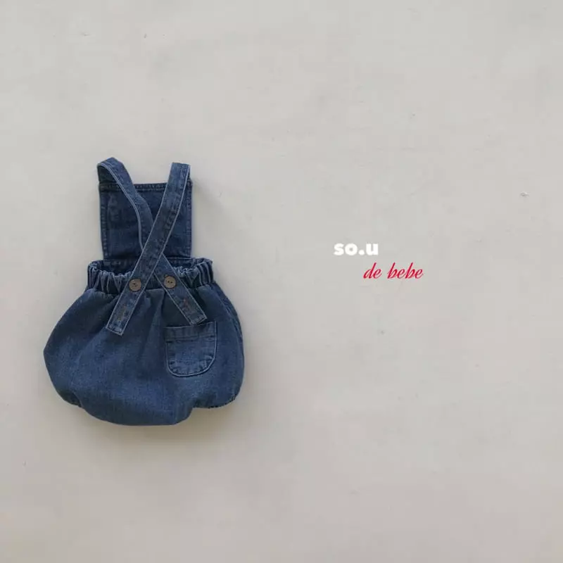 So U - Korean Baby Fashion - #babyoutfit - Denim Bloomer - 8