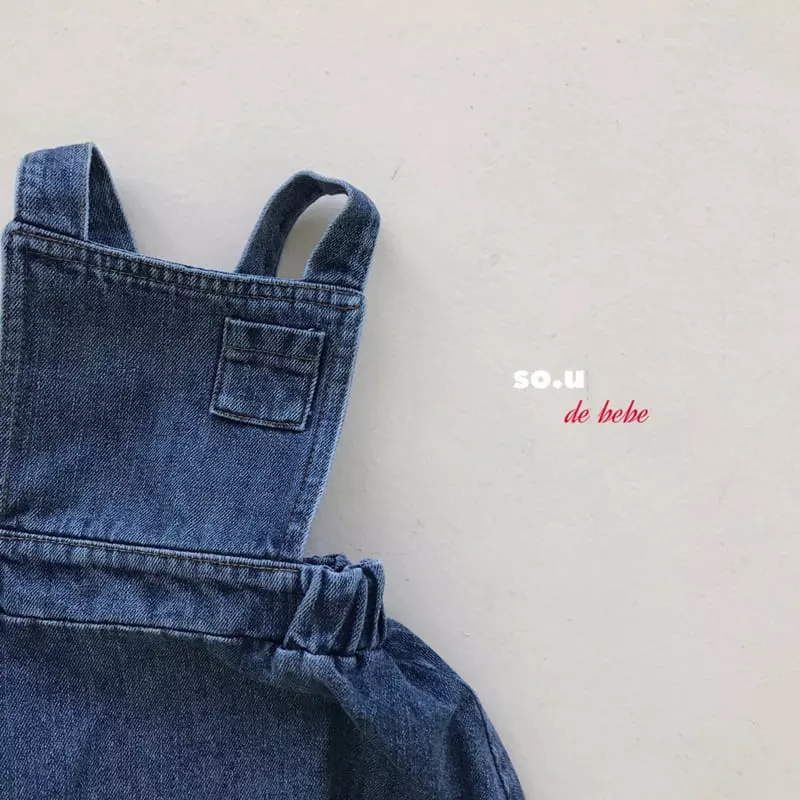 So U - Korean Baby Fashion - #babyoutfit - Denim Bloomer - 9