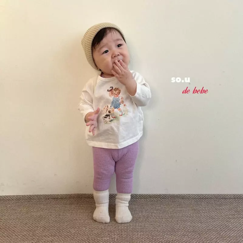 So U - Korean Baby Fashion - #babyoutfit - Bebe Tambourine Tee - 7
