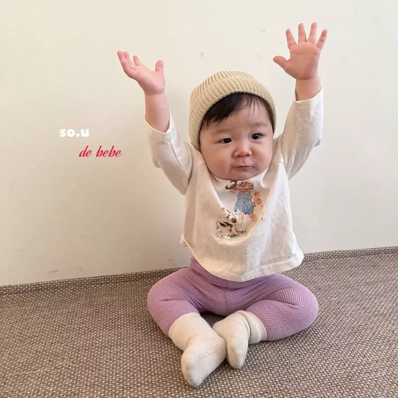 So U - Korean Baby Fashion - #babyoutfit - Bebe Tambourine Tee - 8