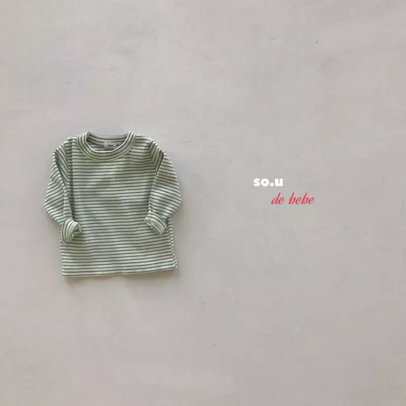 So U - Korean Baby Fashion - #babywear - Bebe Stripe Tee - 11
