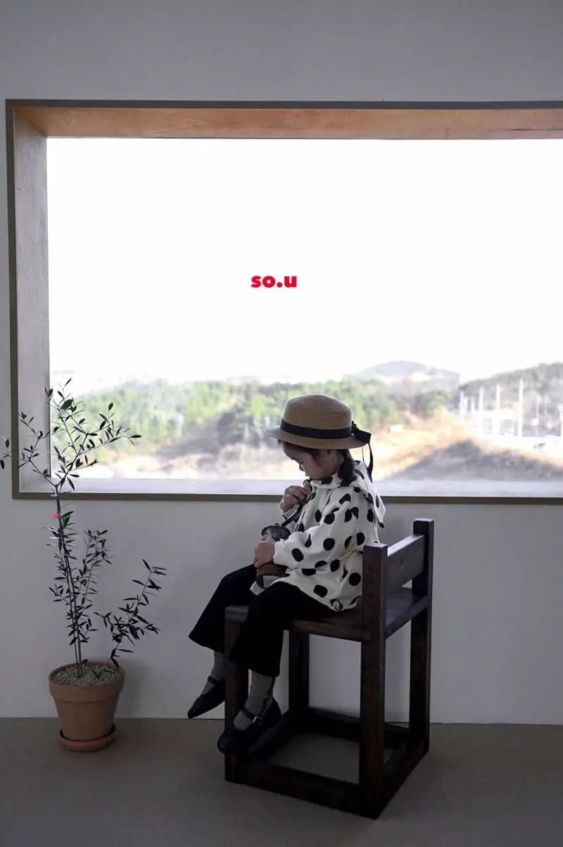 So U - Korean Children Fashion - #Kfashion4kids - Dot Collar Jumper
