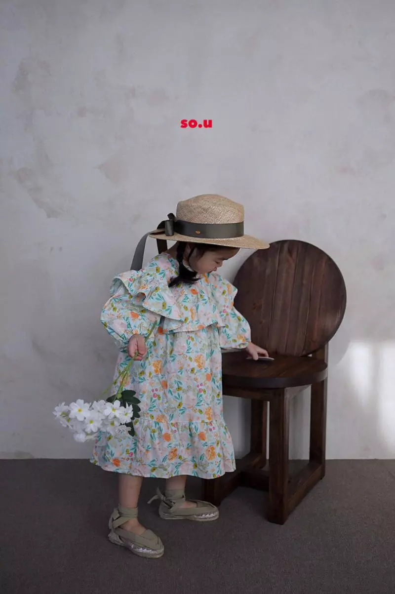 So U - Korean Children Fashion - #Kfashion4kids - Big Frill One-piece - 11