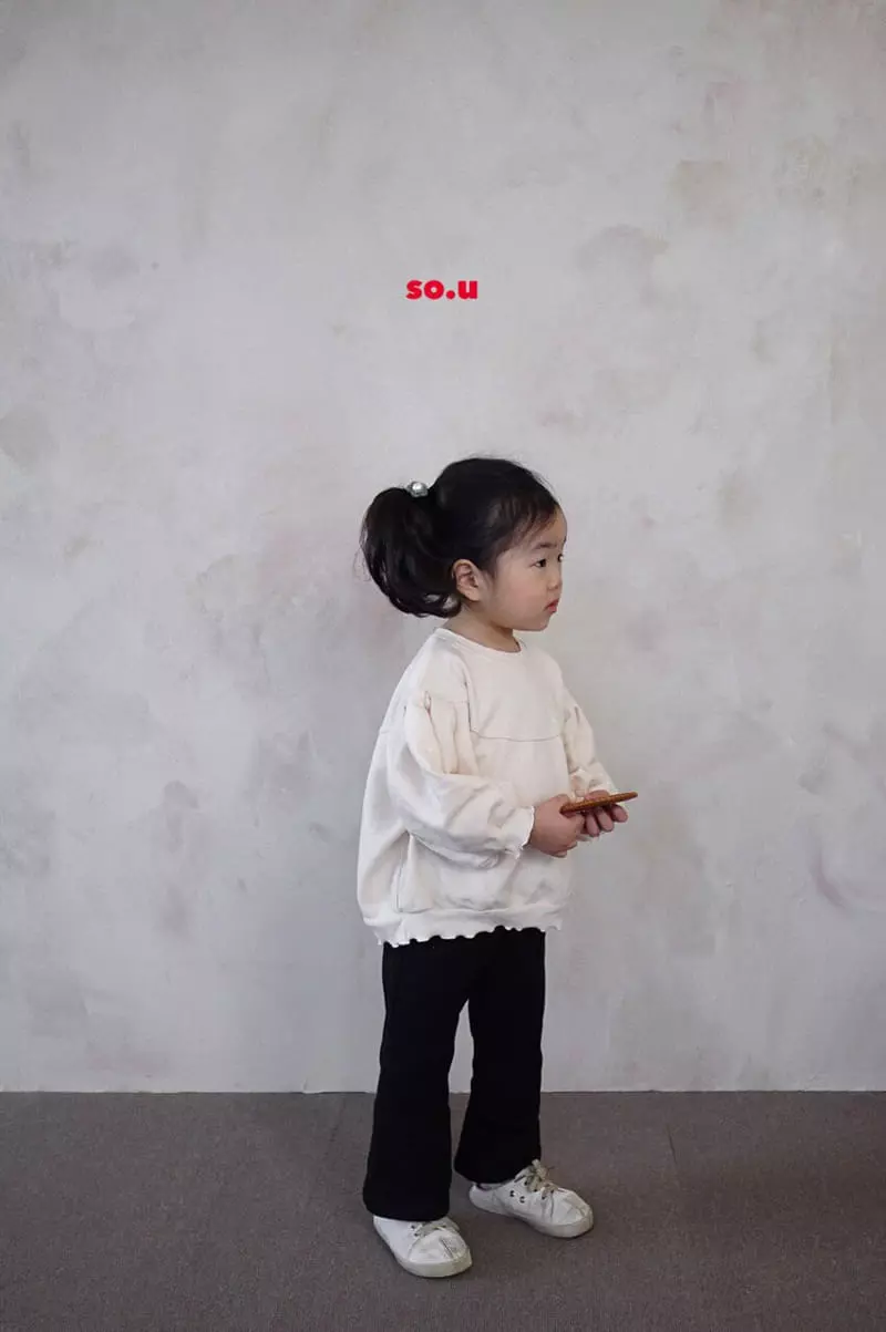 So U - Korean Children Fashion - #Kfashion4kids - Puff Sleeves Sweatshirt - 7
