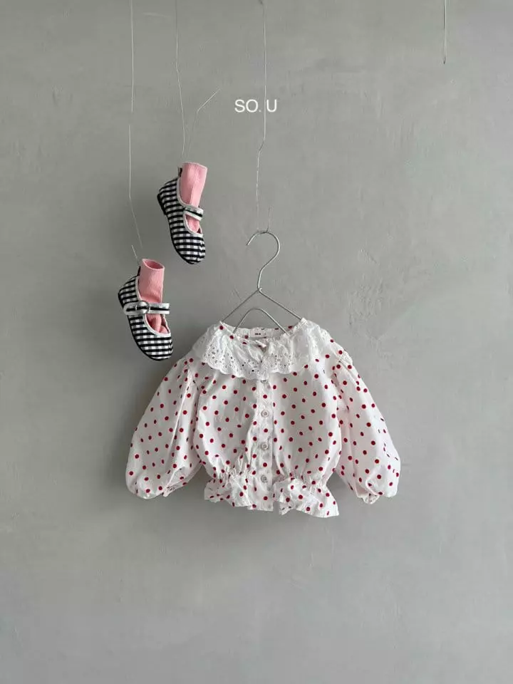 So U - Korean Children Fashion - #Kfashion4kids - Dot Blouse - 2