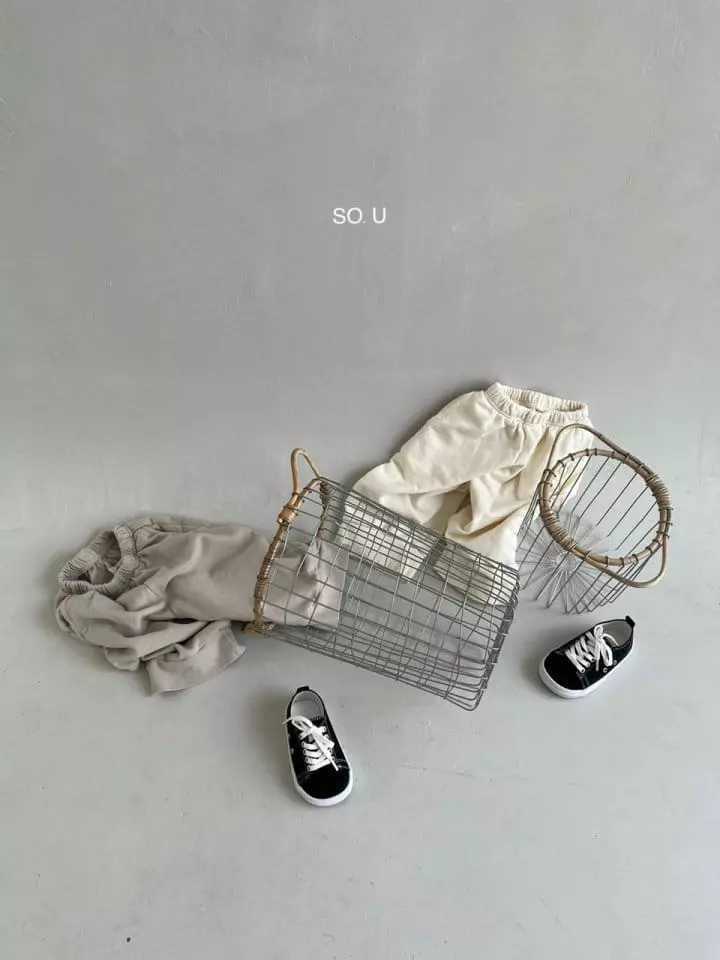 So U - Korean Children Fashion - #childofig - Straight Piping Pants - 4