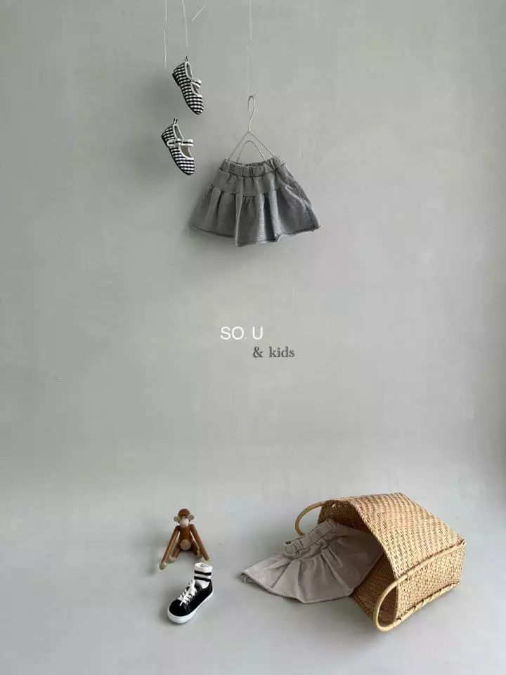 So U - Korean Children Fashion - #childofig - Shirring Mini Skirt