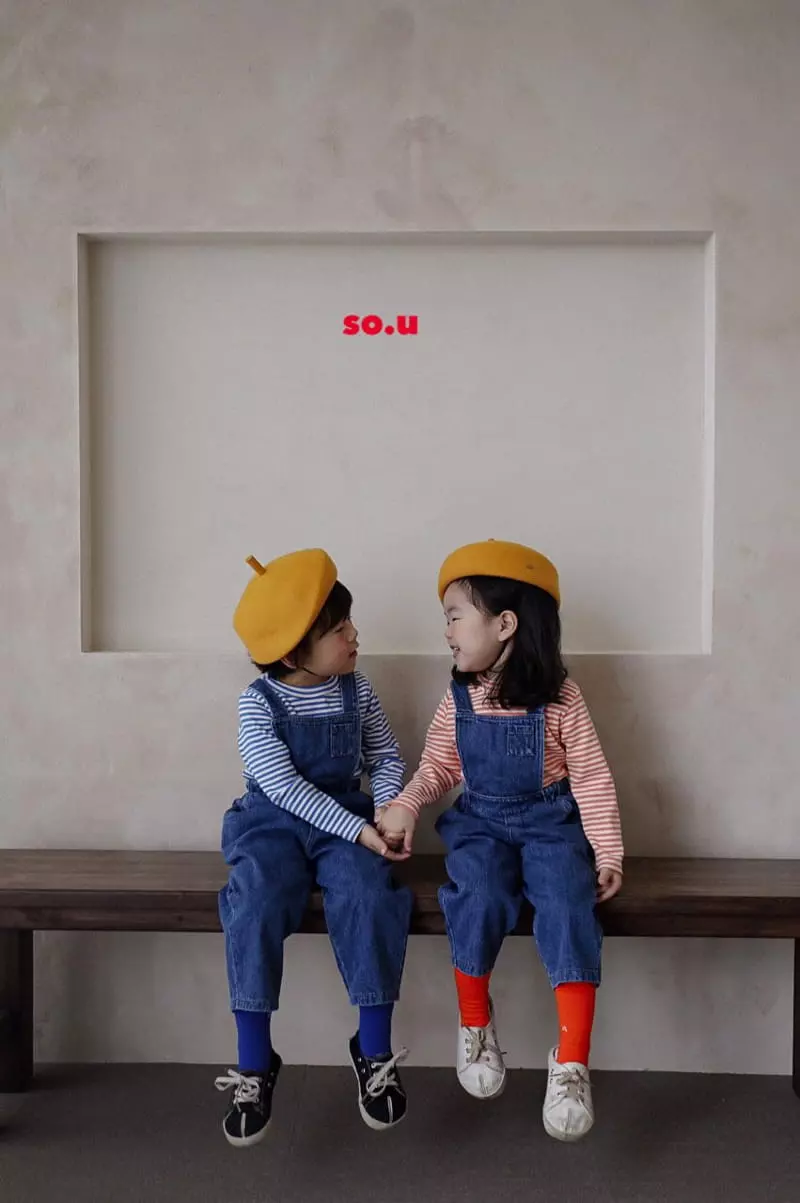 So U - Korean Children Fashion - #designkidswear - Denim Dungarees Pants - 7