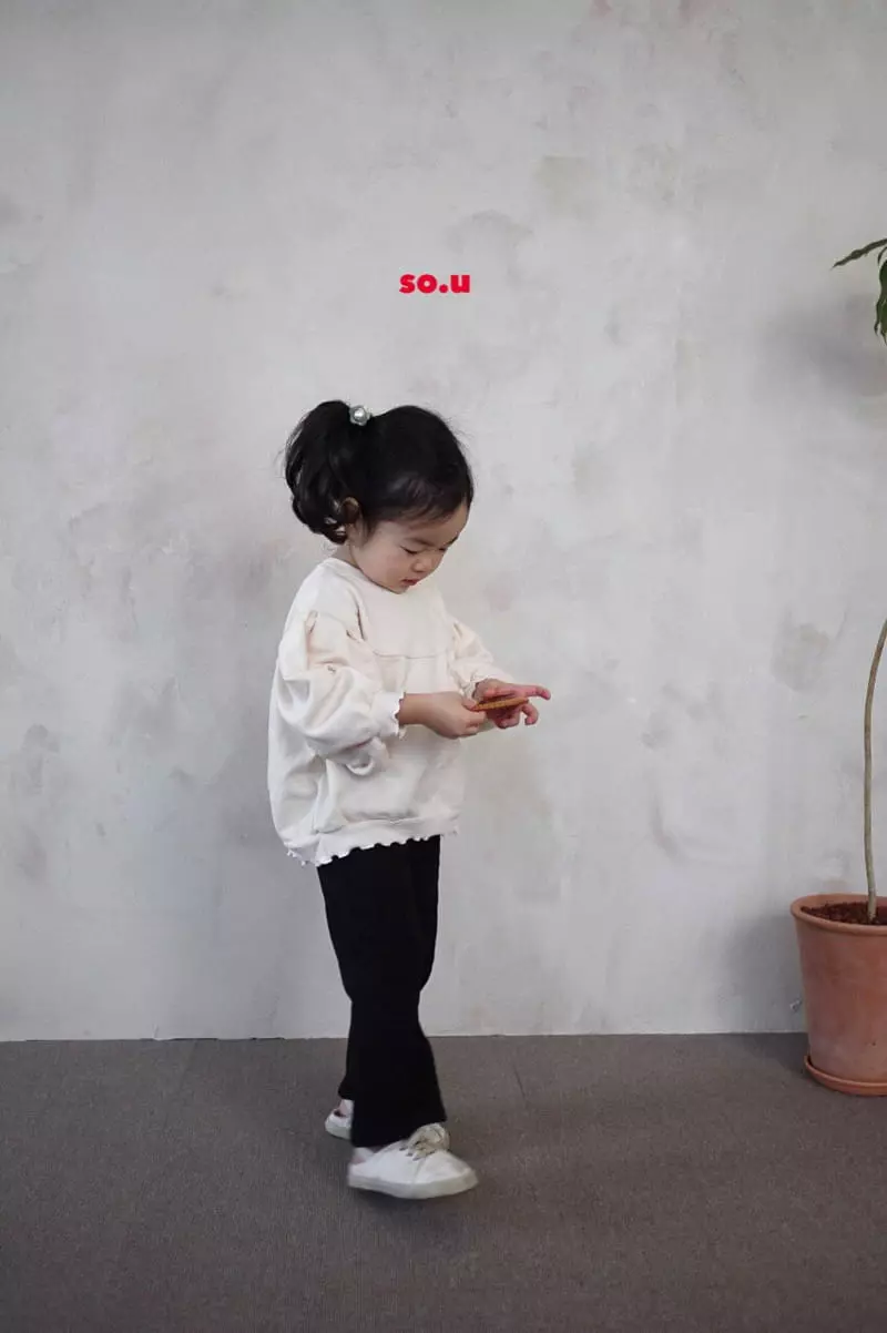 So U - Korean Children Fashion - #designkidswear - Puff Sleeves Sweatshirt