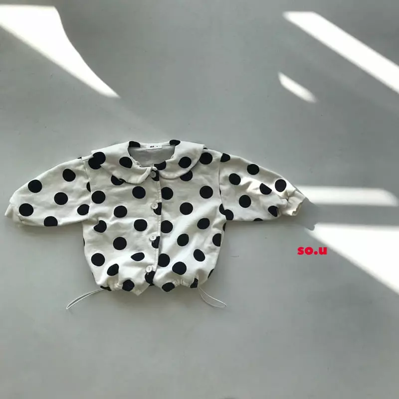 So U - Korean Children Fashion - #fashionkids - Dot Collar Jumper - 11