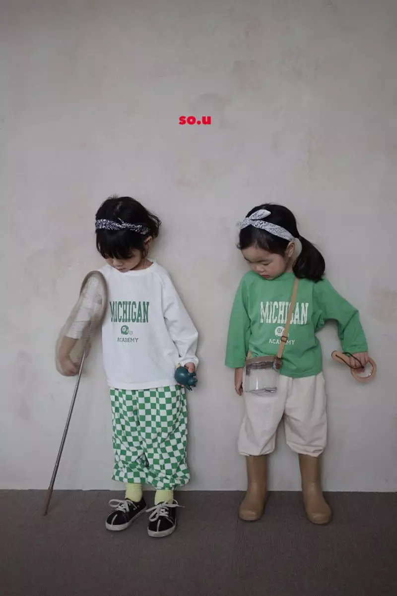 So U - Korean Children Fashion - #fashionkids - Michigan Tee - 8
