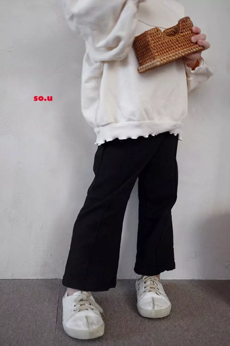 So U - Korean Children Fashion - #discoveringself - Bootscut Pants - 4