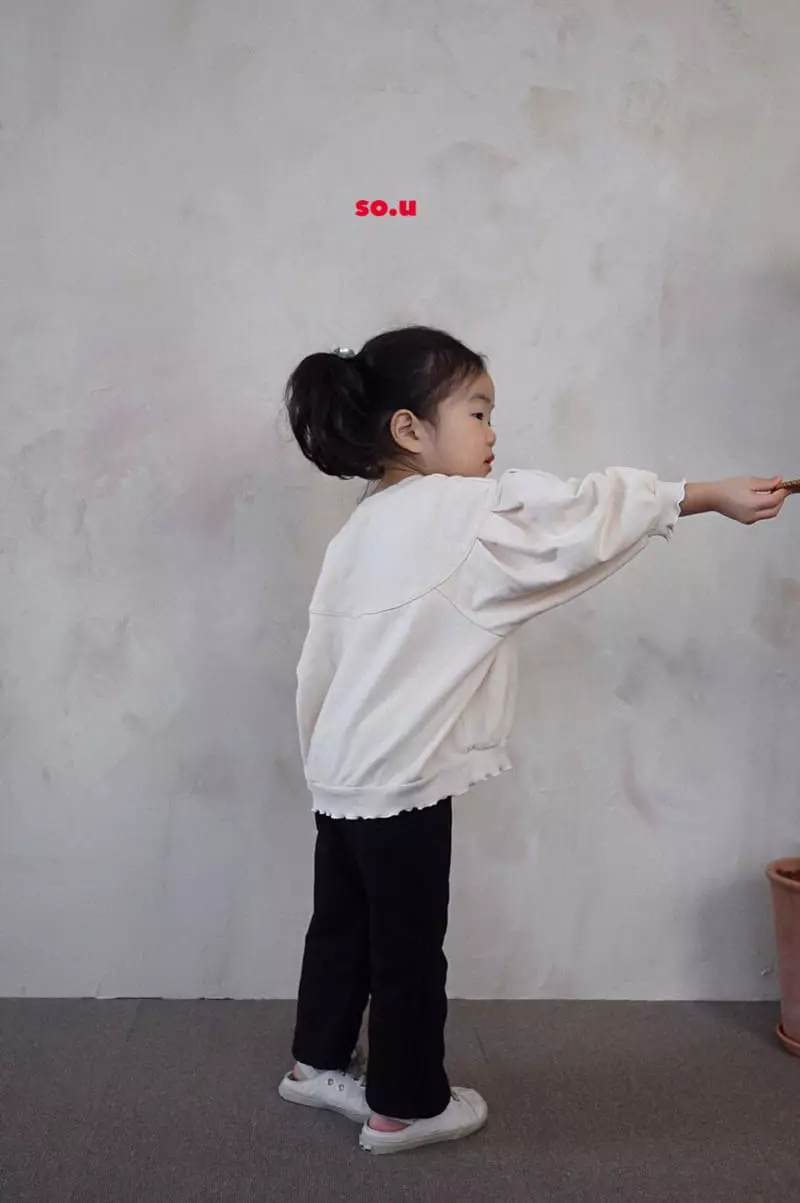 So U - Korean Children Fashion - #fashionkids - Puff Sleeves Sweatshirt - 3