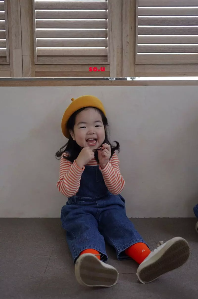 So U - Korean Children Fashion - #kidsshorts - Piping Stripes Tee - 11