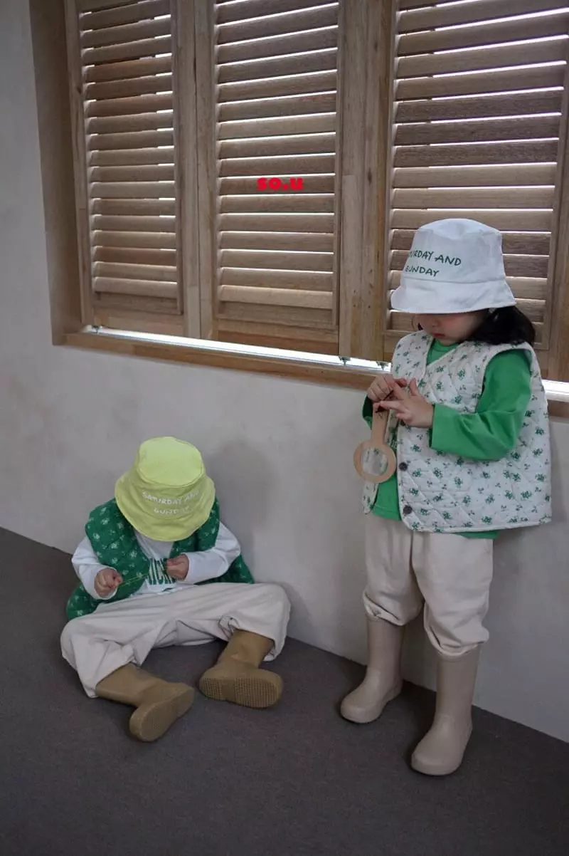 So U - Korean Children Fashion - #kidsshorts - Flower Quilitng Vest - 3
