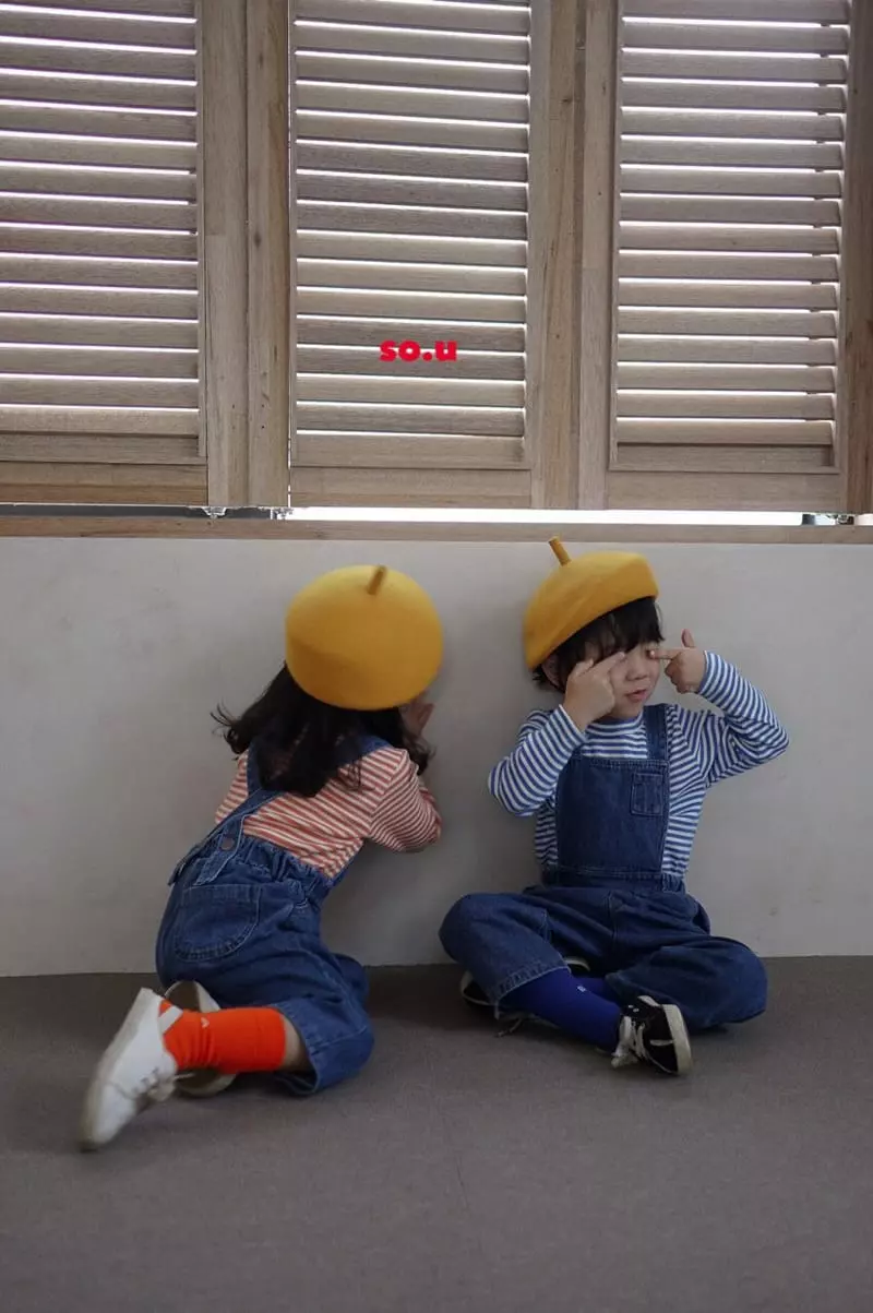 So U - Korean Children Fashion - #kidsstore - Denim Dungarees Pants - 11