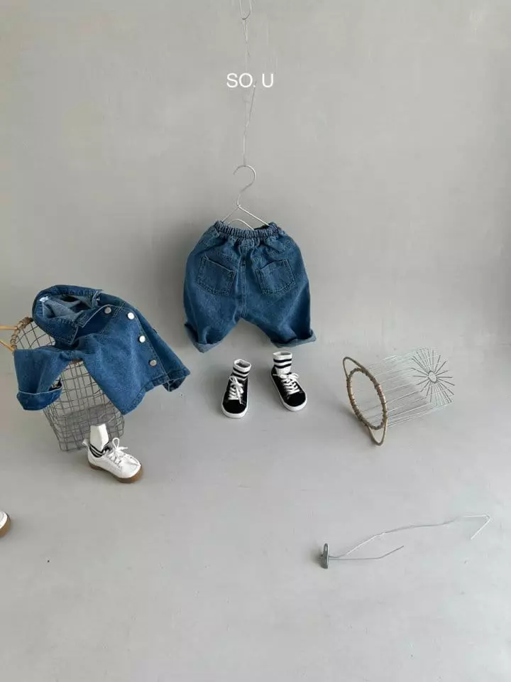 So U - Korean Children Fashion - #kidsstore - Overfit Denim Jacket - 3