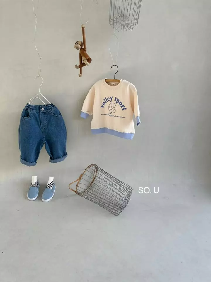 So U - Korean Children Fashion - #kidzfashiontrend - Volleyball Sweatshirt - 2