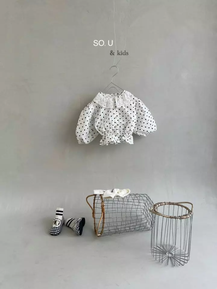 So U - Korean Children Fashion - #kidzfashiontrend - Dot Blouse