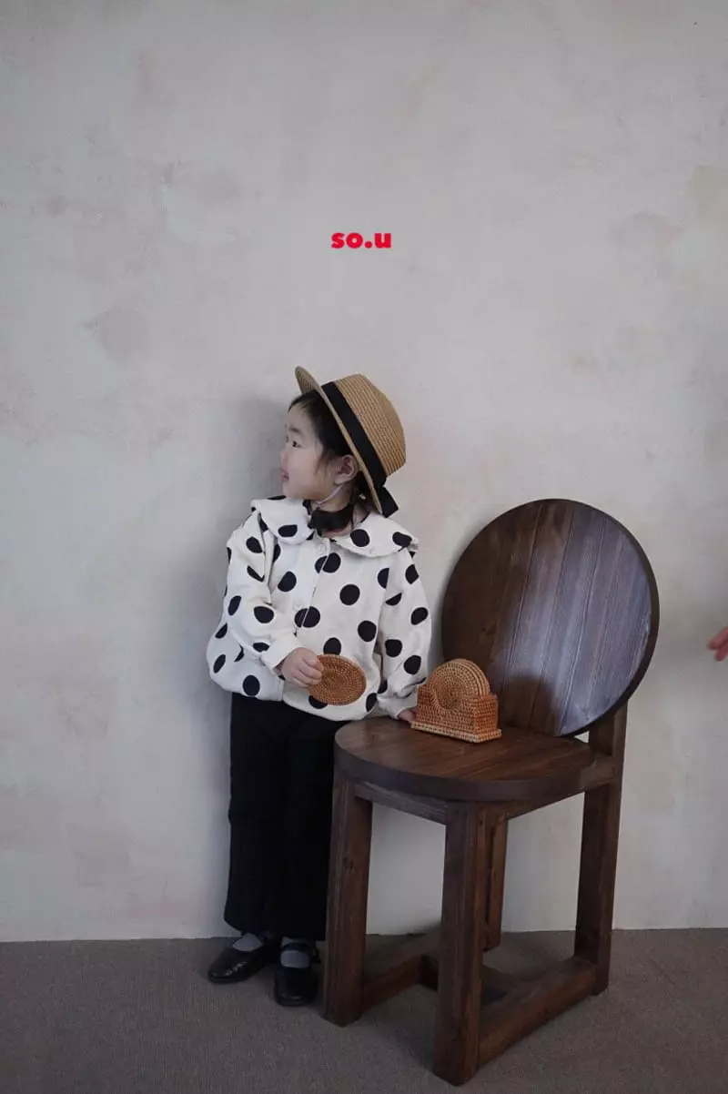 So U - Korean Children Fashion - #littlefashionista - Dot Collar Jumper - 2