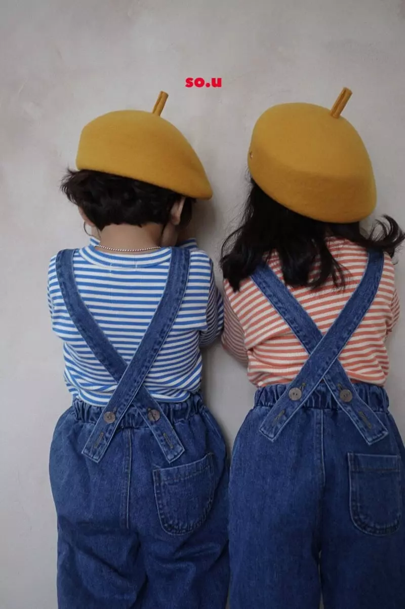 So U - Korean Children Fashion - #littlefashionista - Piping Stripes Tee