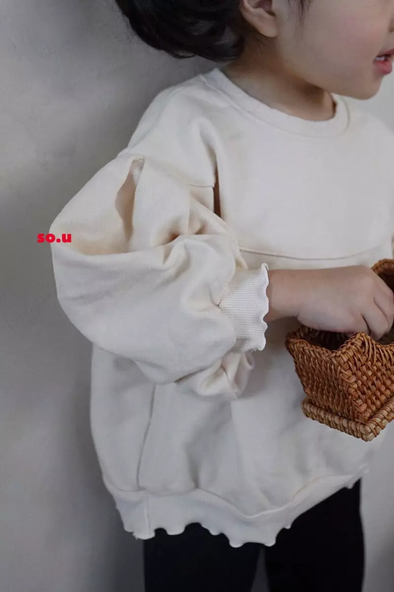 So U - Korean Children Fashion - #littlefashionista - Puff Sleeves Sweatshirt - 8