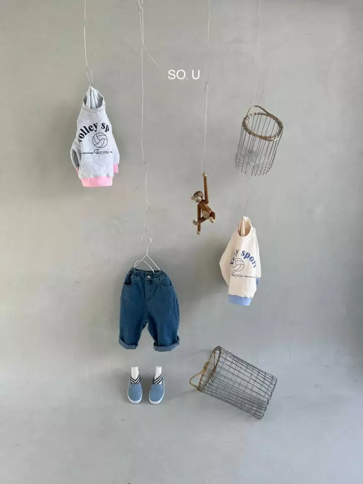 So U - Korean Children Fashion - #Kfashion4kids - Volleyball Sweatshirt - 4