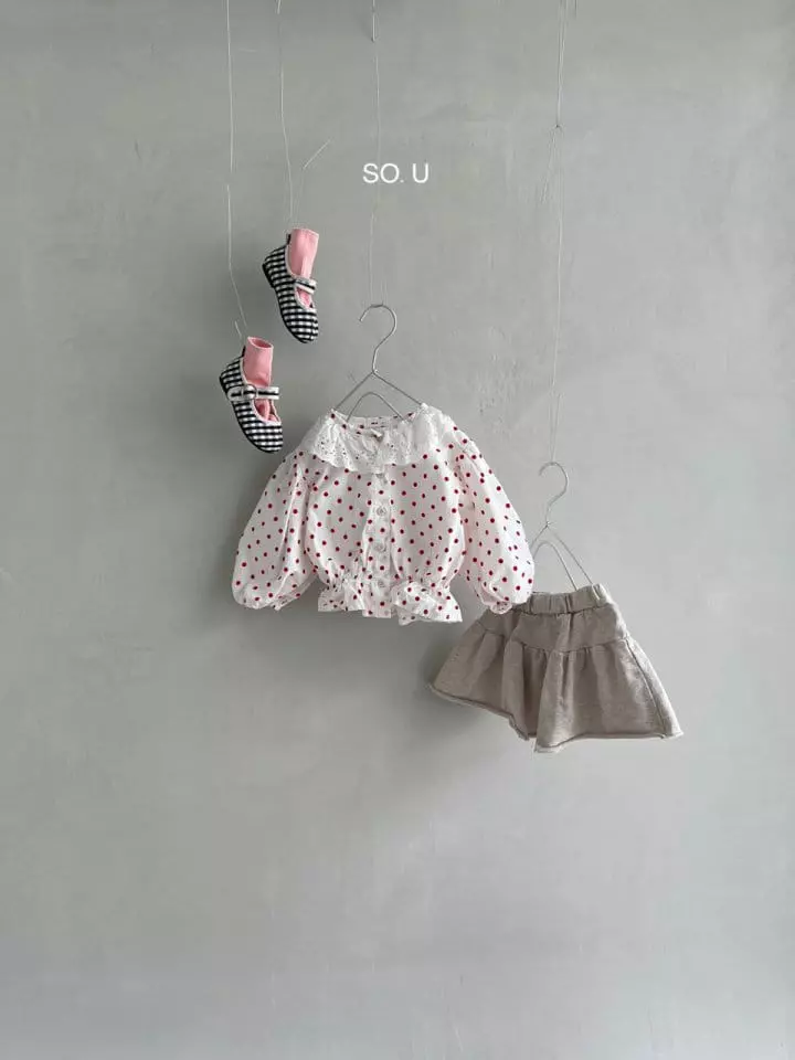 So U - Korean Children Fashion - #littlefashionista - Dot Blouse - 3
