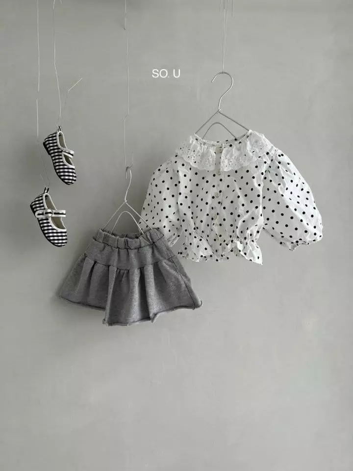 So U - Korean Children Fashion - #littlefashionista - Dot Blouse - 4