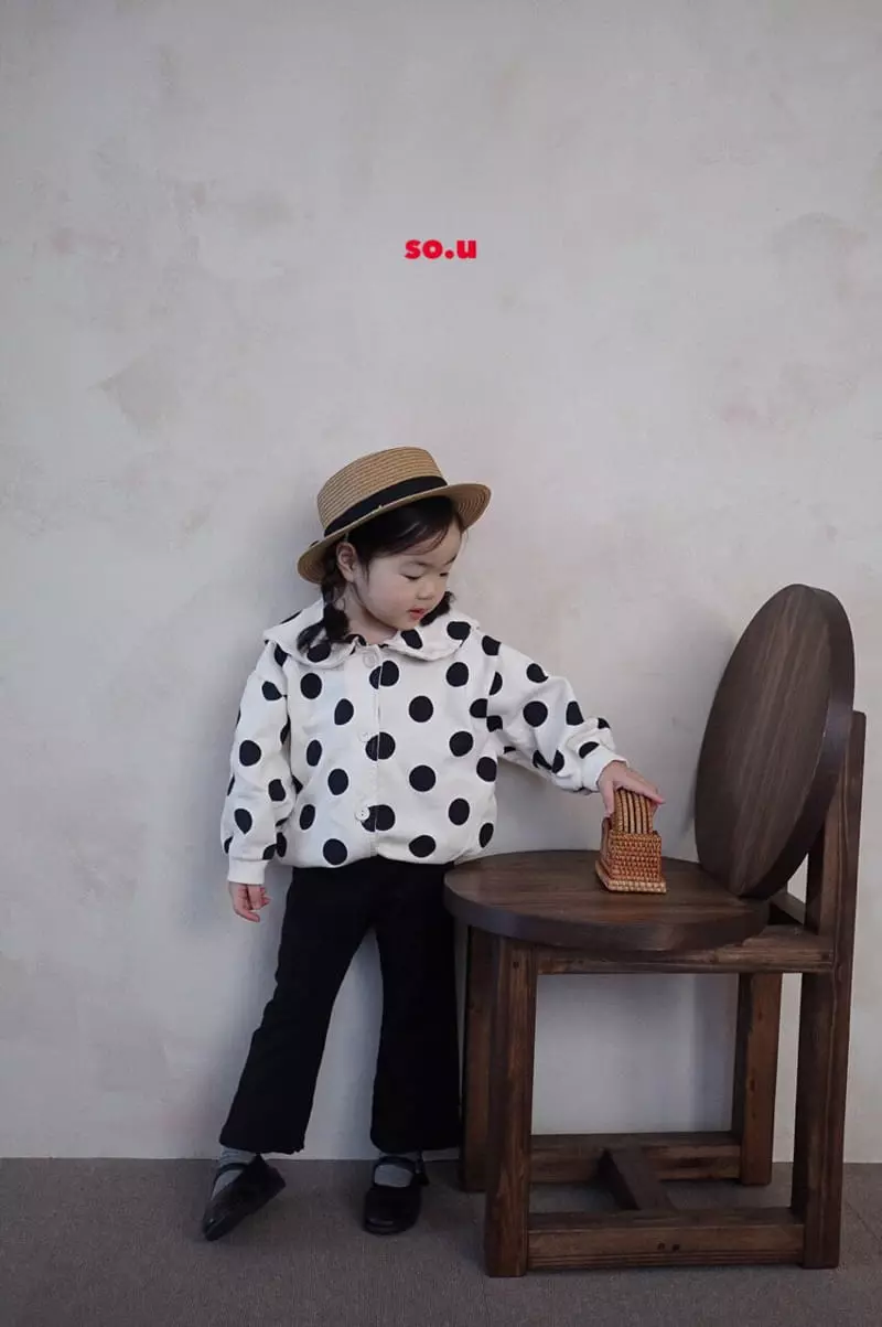 So U - Korean Children Fashion - #magicofchildhood - Dot Collar Jumper - 4