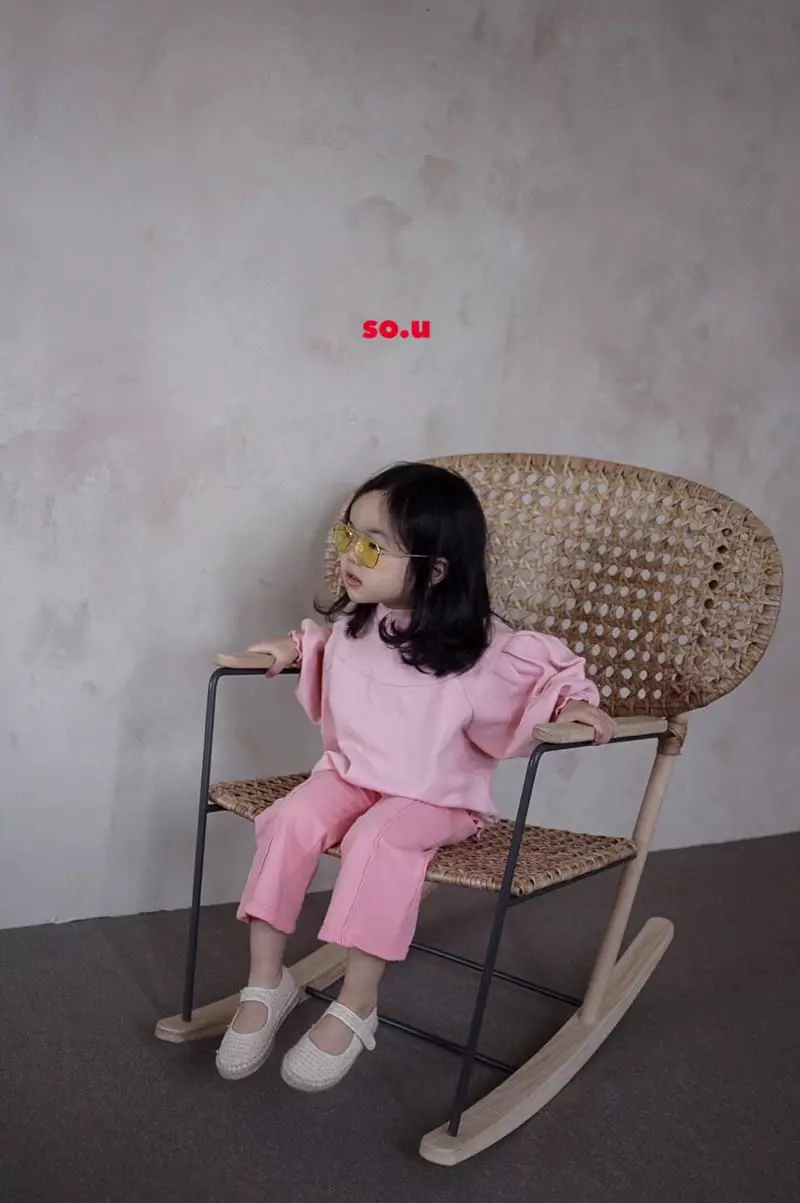 So U - Korean Children Fashion - #minifashionista - Puff Sleeves Sweatshirt - 10