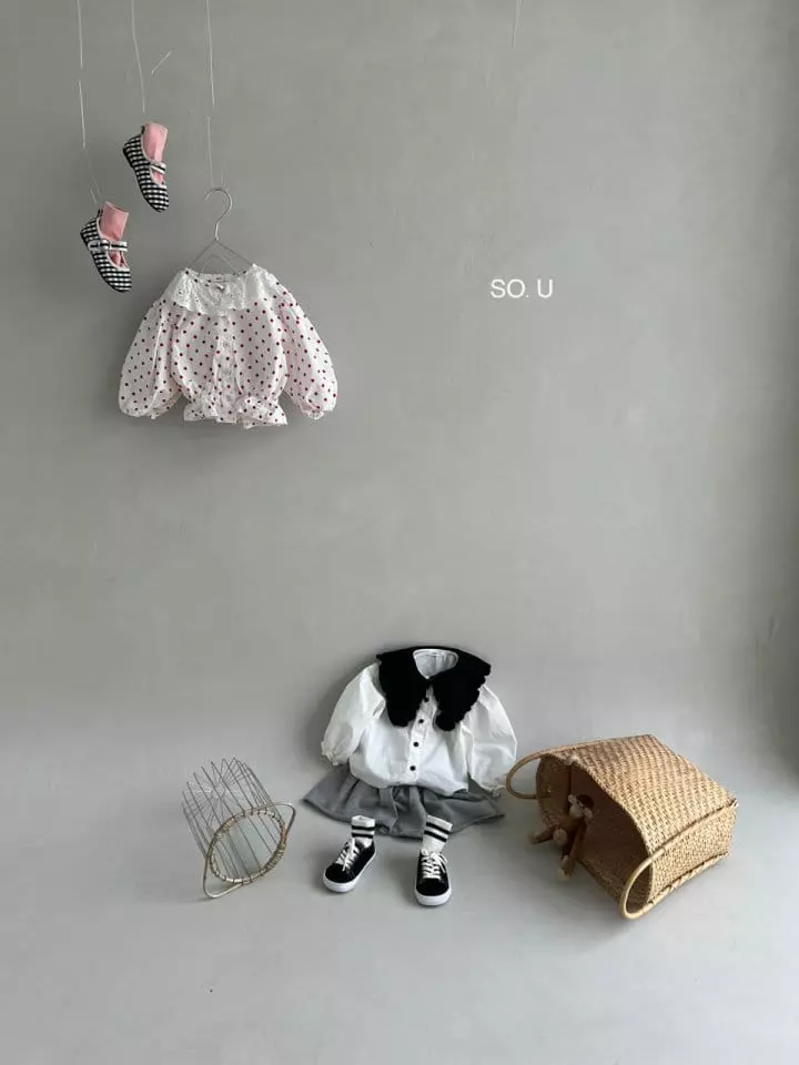 So U - Korean Children Fashion - #minifashionista - Dot Blouse - 5