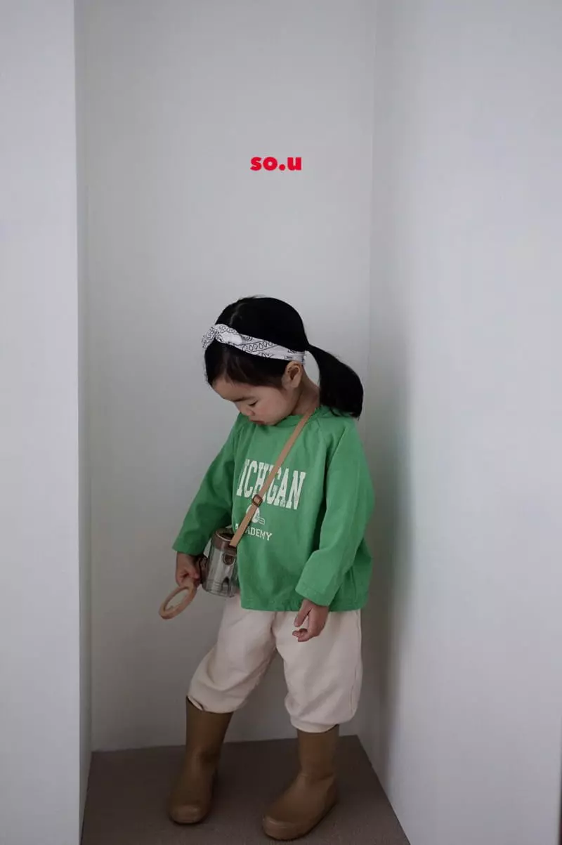 So U - Korean Children Fashion - #prettylittlegirls - Michigan Tee - 2