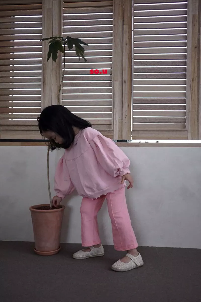 So U - Korean Children Fashion - #todddlerfashion - Puff Sleeves Sweatshirt - 12