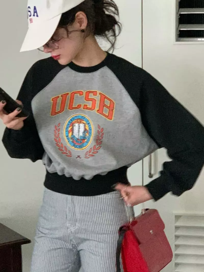 Sold Out - Korean Women Fashion - #momslook - Coloring Sweatshirt