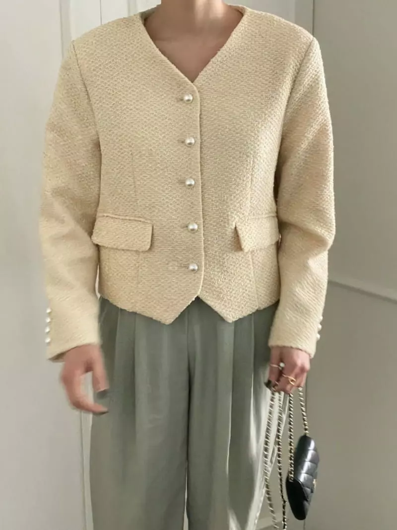 Sold Out - Korean Women Fashion - #momslook - Most Tweed Jacket