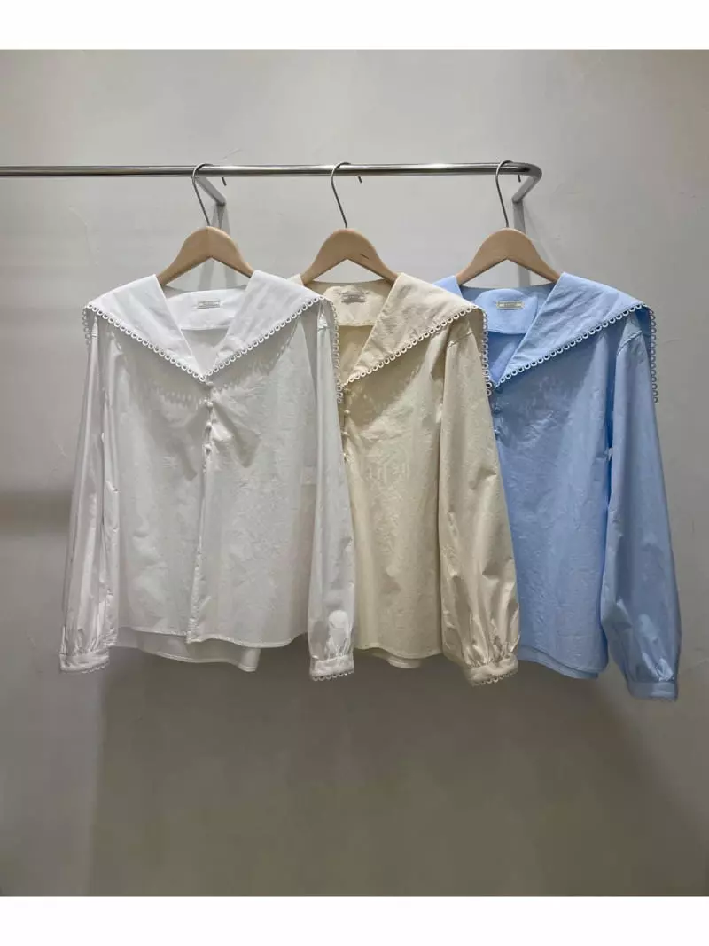 Sold Out - Korean Women Fashion - #pursuepretty - Sailor Blouse - 4