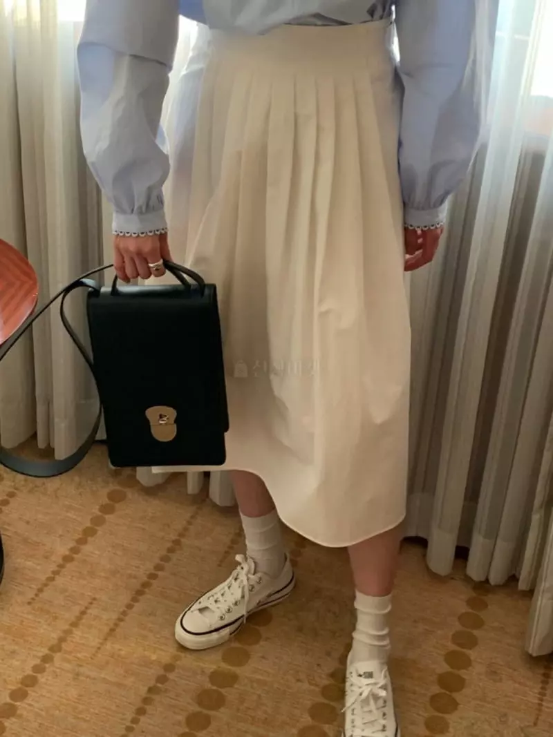 Sold Out - Korean Women Fashion - #restrostyle - Wrinkle Skirt - 3