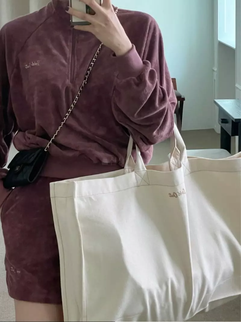 Sold Out - Korean Women Fashion - #romanticstyle - Sold Out Canvas Bag - 3