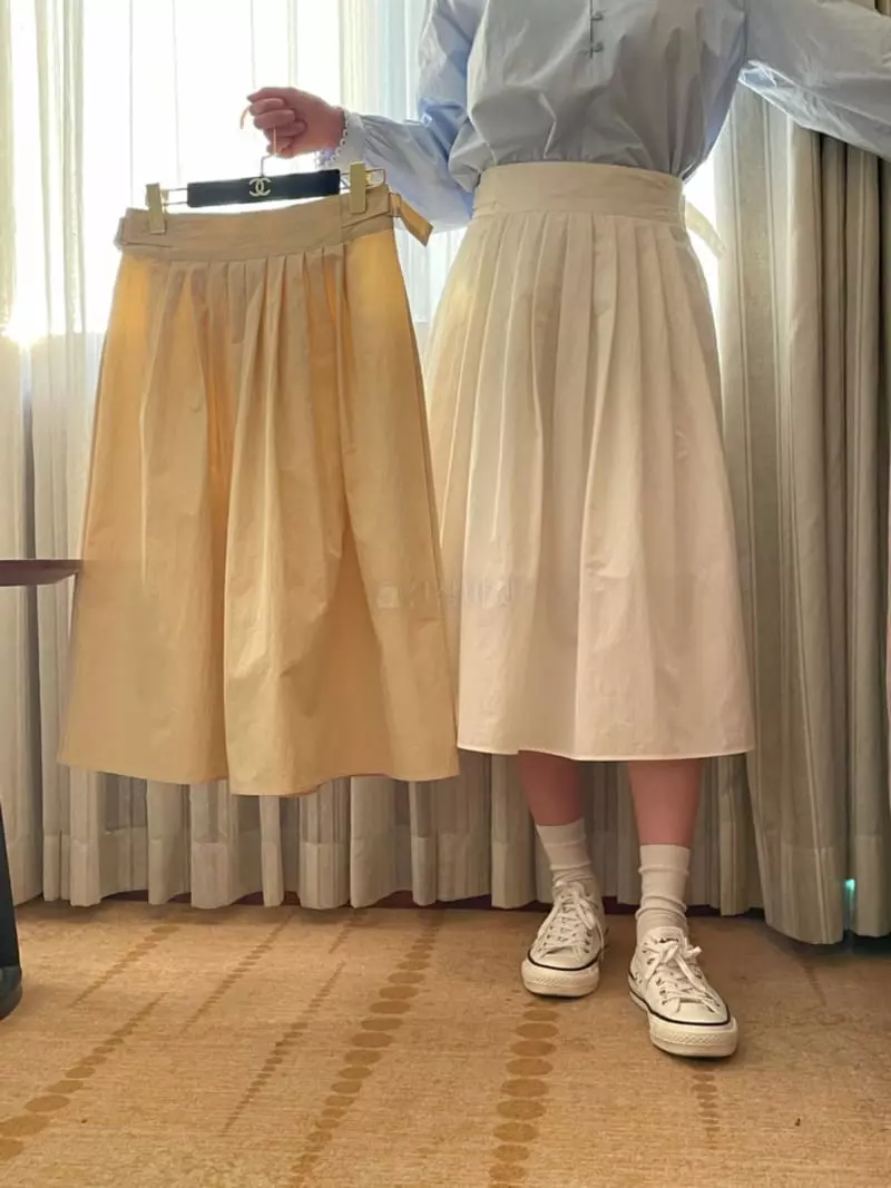 Sold Out - Korean Women Fashion - #restrostyle - Wrinkle Skirt - 4
