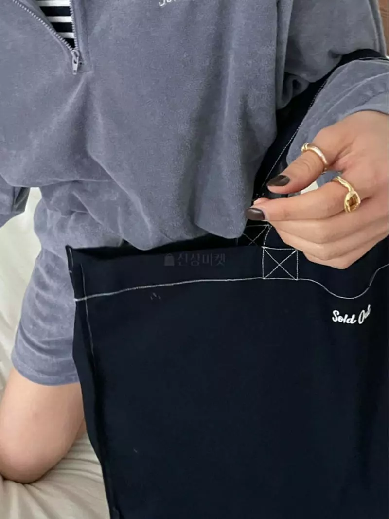 Sold Out - Korean Women Fashion - #romanticstyle - Sold Out Canvas Bag - 4