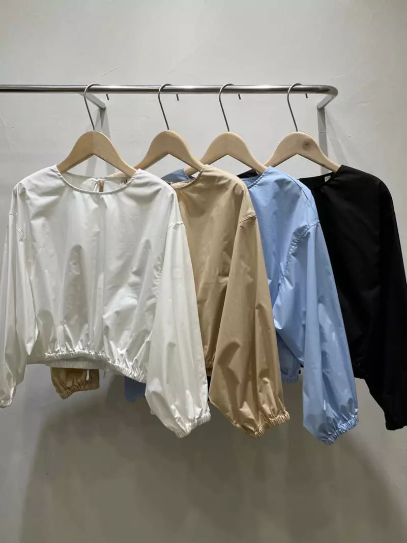 Sold Out - Korean Women Fashion - #vintageinspired - Ribbon Short Blouse - 3